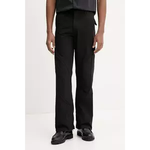 Heliot Emil pantaloni culoarea negru, drept, SS25_M_10_108_BLK01_CO imagine