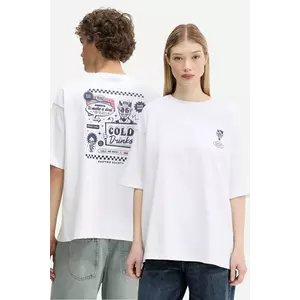 Kaotiko tricou din bumbac culoarea alb, cu imprimeu, AQ053-01S-G002 imagine