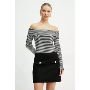 Morgan rochie RNAVY culoarea negru, mini, dreaptă, RNAVY imagine