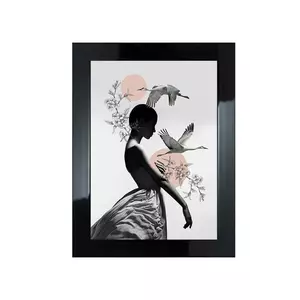 home & lifestyle decorațiune de perete cu ramă Kobieta i Dzikie Gęsi imagine