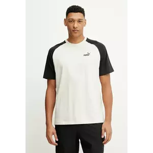 Puma tricou din bumbac culoarea bej, cu imprimeu, 684616 imagine
