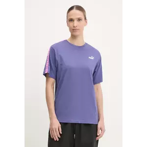 Puma tricou din bumbac culoarea violet, 685009 imagine