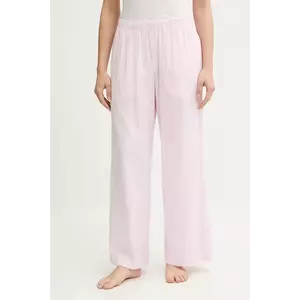 Hollister Co. pantaloni pijama bumbac culoarea roz, KI346-5011 imagine