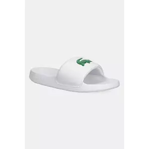 Lacoste papuci SERVE SLIDE 1.0 culoarea alb, cu platforma, 49CFA0022 imagine