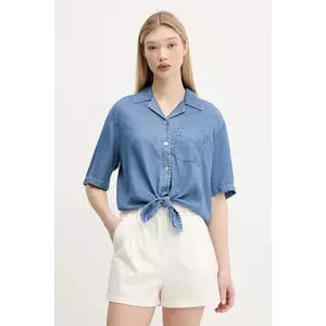 Tommy Jeans cămașă cu guler clasic, relaxed, DW0DW20603 imagine