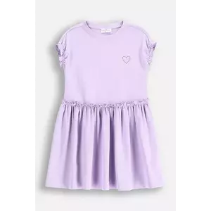 Coccodrillo rochie culoarea violet, midi, evazată, REBEL GIRL KIDS imagine