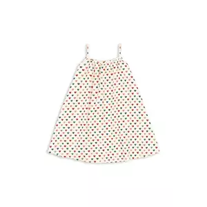 Konges Sløjd rochie BASIC STRAP DRESS GOTS culoarea bej, midi, evazată, KS103152 imagine