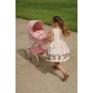 Konges Sløjd rochie ELLIE DRESS GOTS culoarea bej, midi, evazată, KS103056 imagine