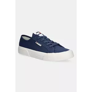 Tommy Jeans teniși LACE UP CANVAS COLOR culoarea bleumarin, EM0EM01543 imagine