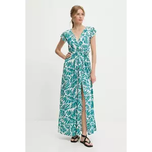 Answear Lab rochie culoarea verde, maxi, evazată imagine