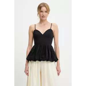 Answear Lab bluză culoarea negru, uni imagine