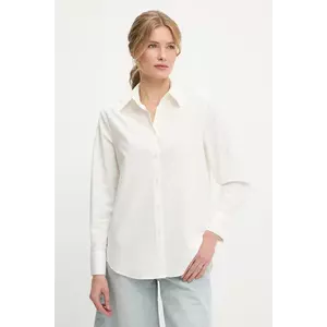Answear Lab cămașă culoarea alb, cu guler clasic, relaxed imagine