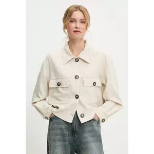 Answear Lab geaca culoarea bej, de tranzitie imagine