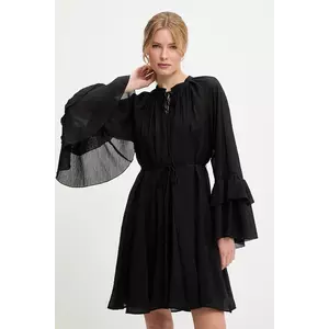 Answear Lab rochie culoarea negru, mini, evazată imagine
