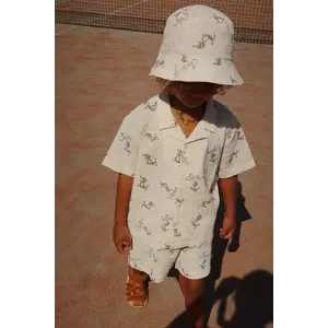 Konges Sløjd pantaloni scurți ELLIOT SHORTS GOTS culoarea bej, KS103170 imagine