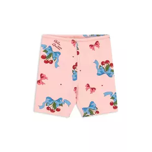 Konges Sløjd pantaloni BASIC SHORT LEGGINGS GOTS culoarea roz, KS103203 imagine