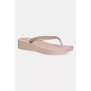 Ipanema șlapi MESH CHIC PL culoarea roz, toc pana, 83386-BD733 imagine