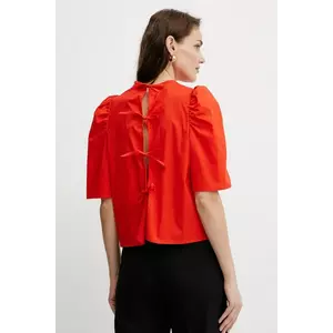 Ivy Oak bluză ELISABETH ANN culoarea portocaliu, uni, IO112366 imagine