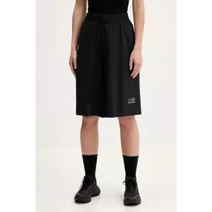 MM6 Maison Margiela pantaloni scurți x Salomon culoarea negru, uni, high waist, S52MU0131.M35417 imagine