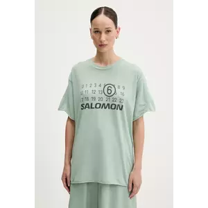 MM6 Maison Margiela tricou x Salomon culoarea turcoaz, S52GC0345 imagine