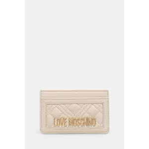 Love Moschino card-holder culoarea bej, JC5659PP0MLA0110 imagine