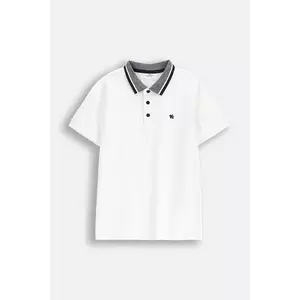Coccodrillo tricou polo culoarea alb, ELEGANT JUNIOR BOY imagine