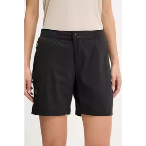 Haglöfs pantaloni scurți outdoor L.I.M Fuse II culoarea negru, uni, medium waist, 607710 imagine