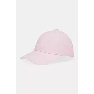 BOSS șapcă de in culoarea roz, neted, 50539507 imagine