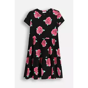 Coccodrillo rochie culoarea negru, midi, dreaptă, EVERYDAY GIRL imagine