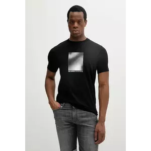 Karl Lagerfeld tricou din bumbac culoarea negru, cu imprimeu, 552224.755038 imagine
