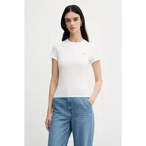 Tommy Jeans tricou din bumbac 2-pack femei, culoarea negru, DW0DW21366 imagine