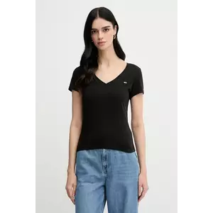 Tommy Jeans tricou din bumbac 2-pack femei, culoarea negru, DW0DW21367 imagine