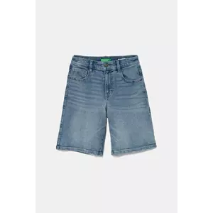 United Colors of Benetton pantaloni scurți din denim pentru copii talie reglabila, 4PORC903I imagine