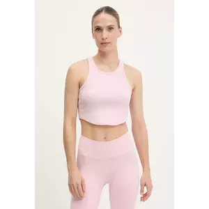 Under Armour top Rival femei, culoarea roz, 1389798 imagine