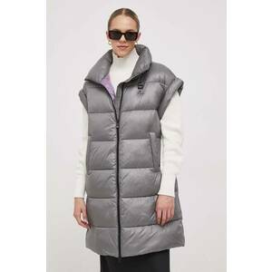 Blauer vesta femei, culoarea gri, de iarna imagine