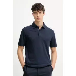 BOSS tricou polo culoarea bleumarin, uni, 50536667 imagine