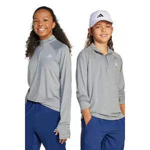 adidas longsleeve copii culoarea gri, cu imprimeu, JJ5049 imagine