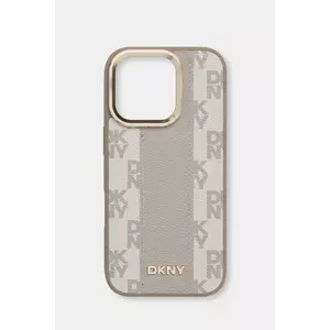 Dkny carcasă de telefon iPhone 16 Pro culoarea gri, DKHMP16LPCPVSLE imagine