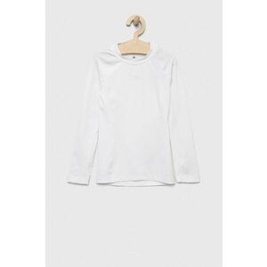 adidas Performance longsleeve copii TF LS TEE Y culoarea alb, neted imagine