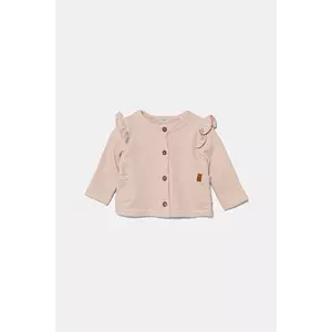 United Colors of Benetton cardigan bebe culoarea roz, light, 3Z4JA501I imagine
