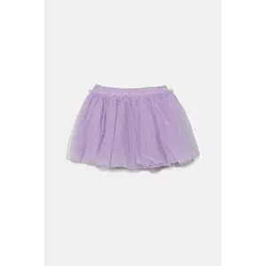 United Colors of Benetton fustă fete culoarea violet, mini, evazati, 4XTGG0011 imagine