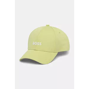 BOSS șapcă de baseball din bumbac culoarea verde, cu imprimeu, 50495121 imagine