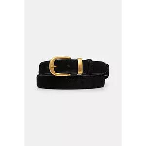 Answear Lab curea din piele intoarsa culoarea negru imagine