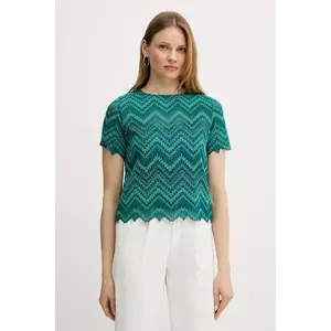 Morgan bluză DREAM culoarea verde, cu imprimeu, DREAM imagine