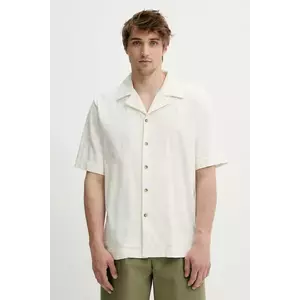 Won Hundred cămașă din bumbac culoarea bej, relaxed, 3560-14234 imagine