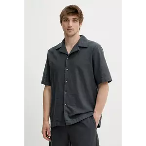 Won Hundred cămașă din bumbac culoarea gri, relaxed, 3560-14234 imagine