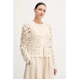 OUI rochie din in culoarea bej, mini, evazată, 92851 imagine