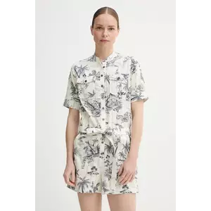 ZADIG&VOLTAIRE salopetă din bumbac culoarea bej, bumbac, WWJU01039 imagine