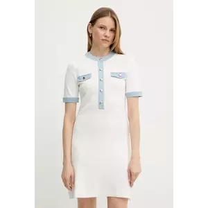 Morgan rochie RMROME culoarea alb, mini, evazată, RMROME imagine