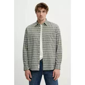 Marc O'Polo cămașă din bumbac culoarea verde, cu guler clasic, regular, 520724542090 imagine